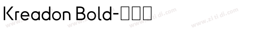 Kreadon Bold字体转换